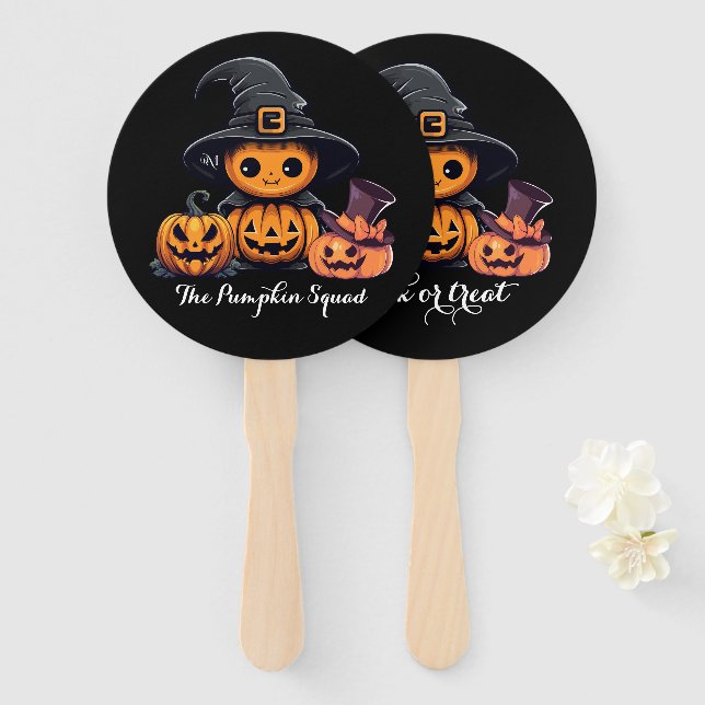 Abanico Hand Fan : HALLOWEEN Treat #09 (Anverso y reverso)