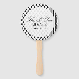 Abanico Hatta Keffiyeh Palestina Gracias Boda