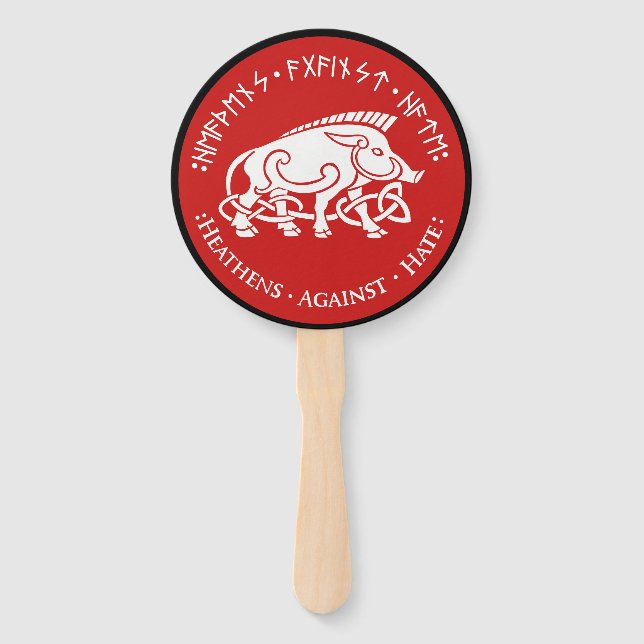 Abanico Heathens Against Hate Fan - Logo de Ronda (Anverso)