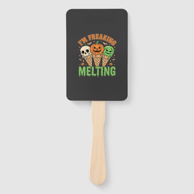 Abanico Helado Derritiéndose en Halloween (Anverso)