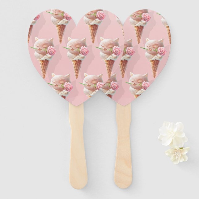 Abanico Helado Kitty - Rosy & Dreamy (Anverso y reverso)