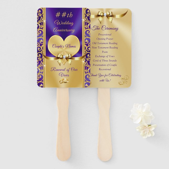 Abanico Hermosos fans del programa Aniversario del Morado  (Anverso y reverso)