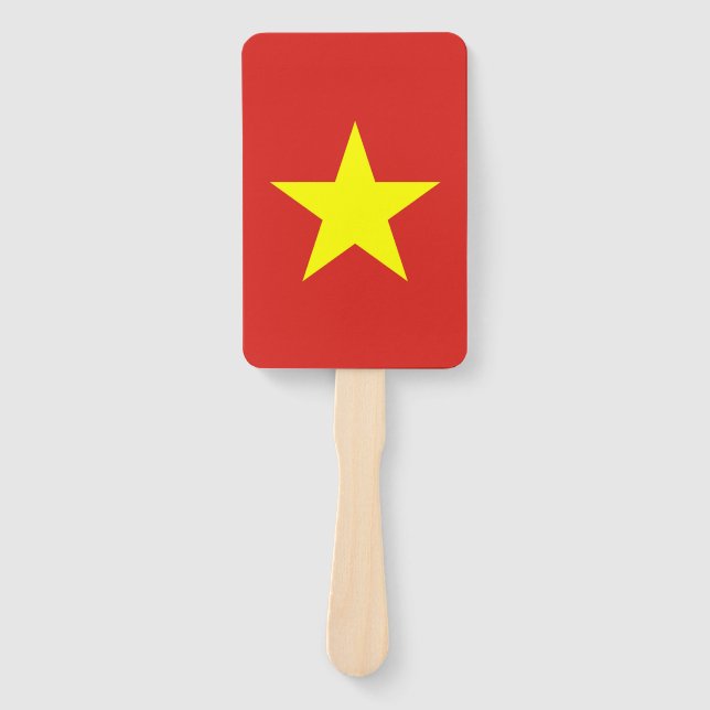 Abanico Hincha con bandera de Vietnam (Anverso)