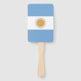 Abanico Hincha de mano con bandera de Argentina