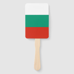 Abanico Hincha de mano con bandera de Bulgaria