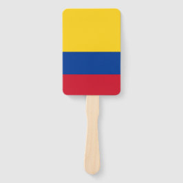 Abanico Hincha de mano con bandera de Colombia
