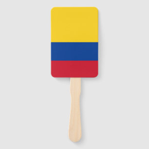 Abanico Hincha de mano con bandera de Colombia