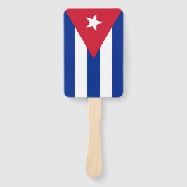 Abanico Hincha de mano con bandera de Cuba