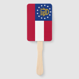 Abanico Hincha de mano con bandera de Georgia, Estados Uni