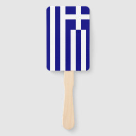 Abanico Hincha de mano con bandera de Grecia