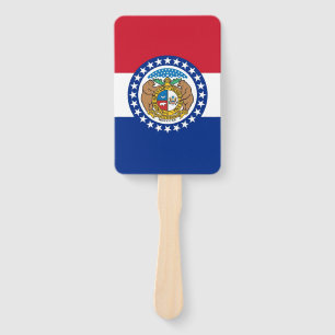 Abanico Hincha de mano con bandera de Misuri, Estados Unid