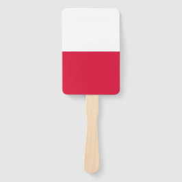 Abanico Hincha de mano con bandera de Polonia