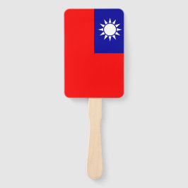 Abanico Hincha de mano con bandera de Taiwán