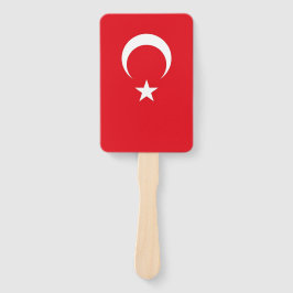 Abanico Hincha de mano con bandera de Turquía