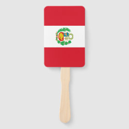 Abanico Hincha de mano con bandera del Perú