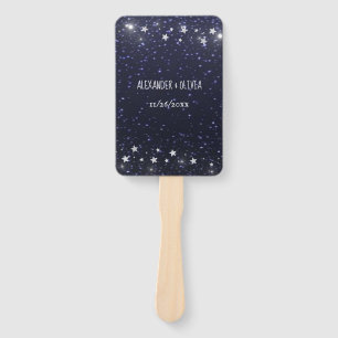 Abanico Hincha favorita de la boda nocturna estrellada