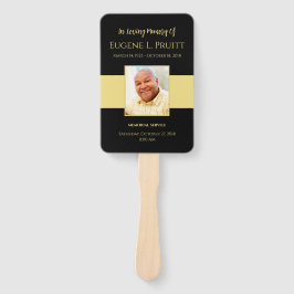 Abanico Hinchas conmemorativos del oro y el negro