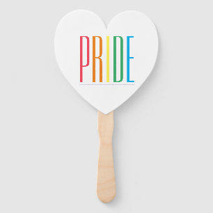 Abanico Hinchas de la mano de la forma del corazón ORGULLO