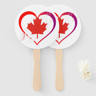 Abanico Hinchas de la mano del Día de Canadá