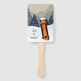 Abanico Hinchas de mano de personalizado de Snowboard de i
