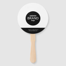 Hinchas de mano promocionales de color blanco negr