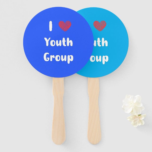 Abanico Hinchas del grupo I Heart Youth Group (Anverso y reverso)