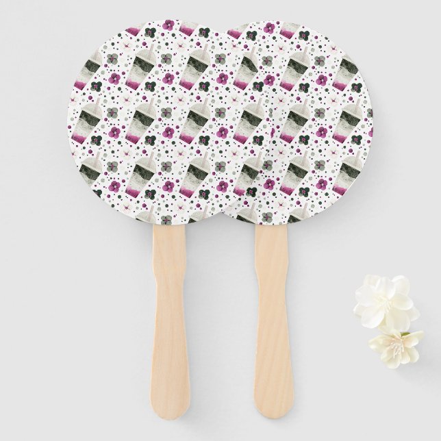 Abanico Hinchas del orgullo asexual (Anverso y reverso)