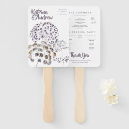 Abanico Hinchas del programa Boho Watercolor Wedding