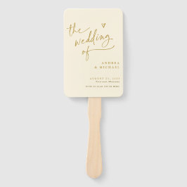 Abanico Hinchas del programa Cream and Gold Fun Wedding