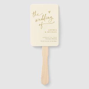 Abanico Hinchas del programa Cream and Gold Fun Wedding