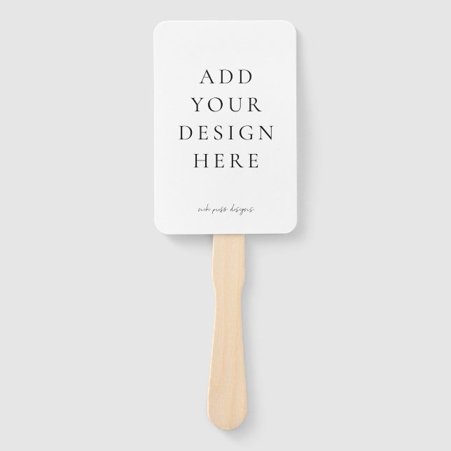 Abanico Hinchas del programa Crear tu propia boda en blanc (Anverso)