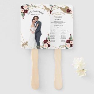 Abanico Hinchas del programa de bodas ecuestres con foto