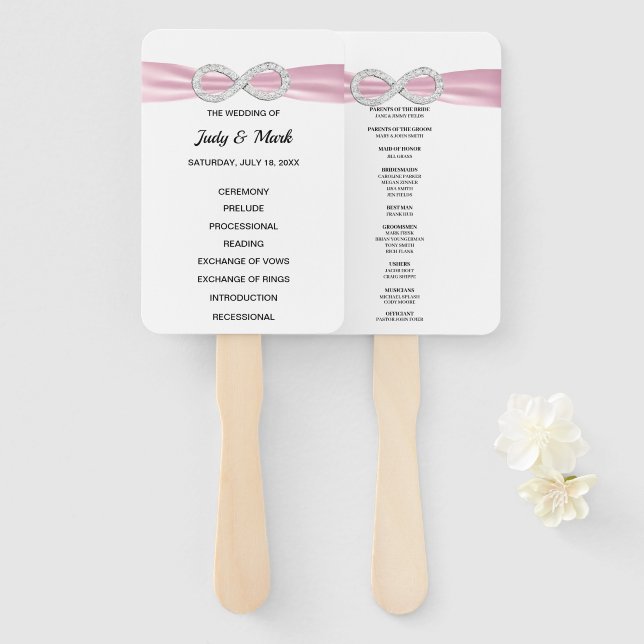 Abanico Hinchas del programa de bodas infinitas de diamant (Anverso y reverso)