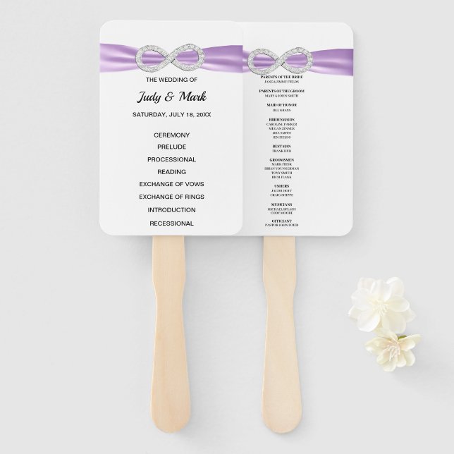 Abanico Hinchas del programa de bodas infinitas de diamant (Anverso y reverso)