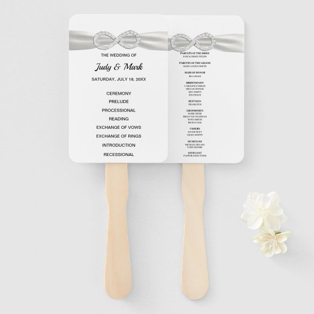 Abanico Hinchas del programa de bodas infinitas de diamant (Anverso y reverso)