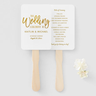 Abanico Hinchas del programa de bodas   Relieve metalizado