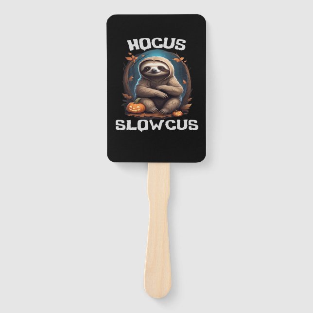 Abanico Hocus Slowcus Sloth amantes del disfraz de Hallowe (Anverso)