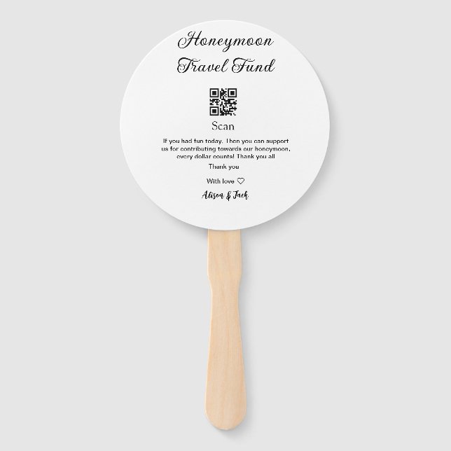 Abanico Honeymoon fund scan QR codeadd name  (Anverso)