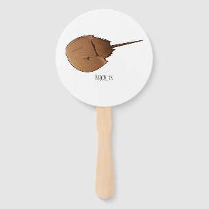 Abanico Horseshoe crab cartoon illustration