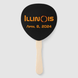 Abanico Illinois 2024 Eclipse Solar Total