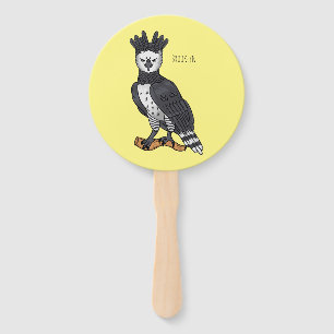 Abanico Ilustracion de Harpy Eagle personalizado
