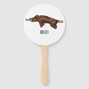 Abanico Ilustracion de personalizado asado de cerdo / cerd