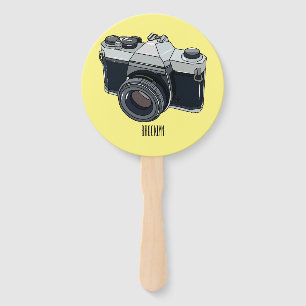 Abanico Ilustracion de personalizado de cámara de cine