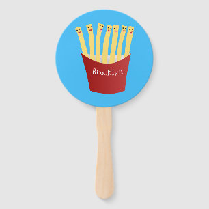 Abanico Ilustracion de personalizado de comida rápida de p