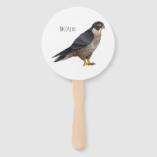 Abanico Ilustracion de personalizado de halcón peregrino