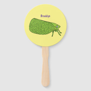 Abanico Ilustracion de personalizado de insectos de hoja v