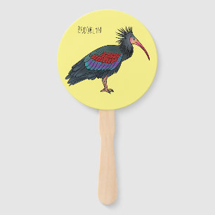 Abanico Ilustracion de personalizado de pájaros ibis de ca