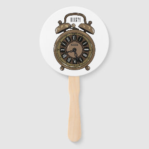 Abanico Ilustracion de personalizado de reloj de alarma