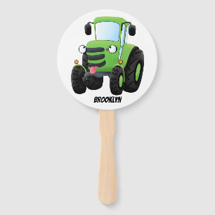 Abanico Ilustracion de personalizado de tractores de granj