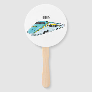 Abanico Ilustracion de personalizado de trenes de alta vel